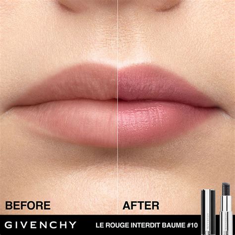 rouge à lèvre givenchy|givenchy le rouge interdit baume.